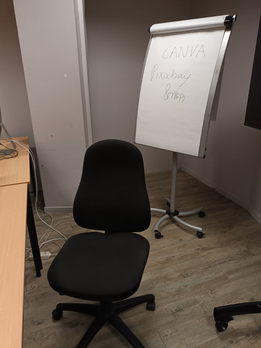 Fauteuil noir sans accoudoir